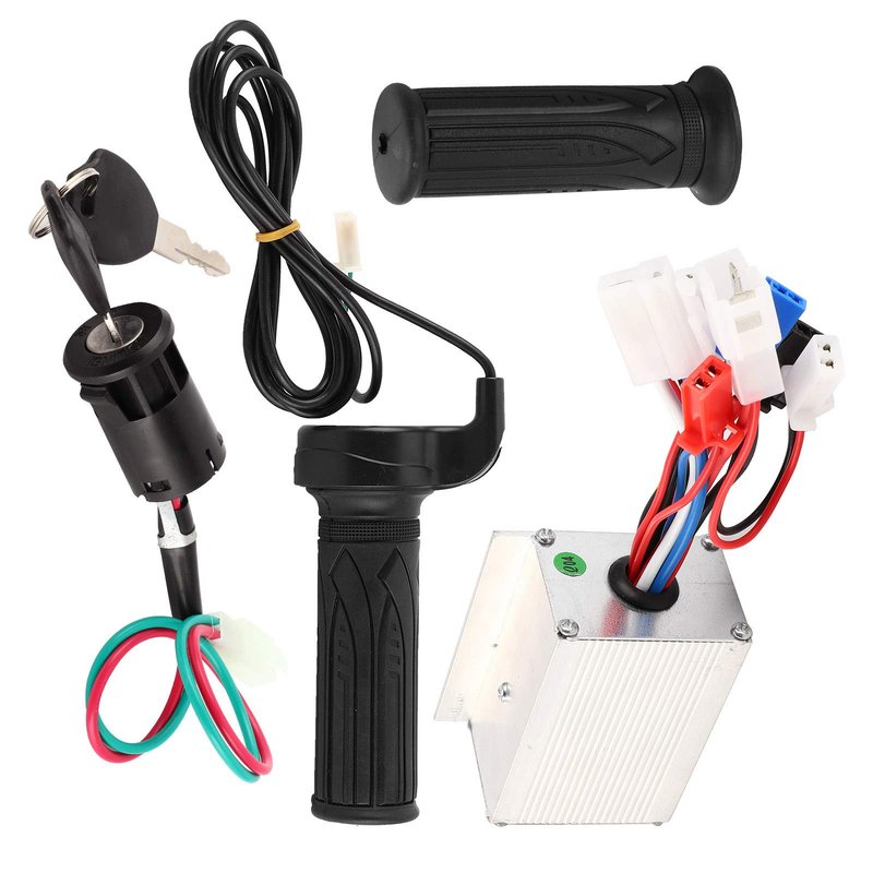Milltrip Electric Scooter Speed Controller Set 24V 250W Controller with Throttle Grip Lock