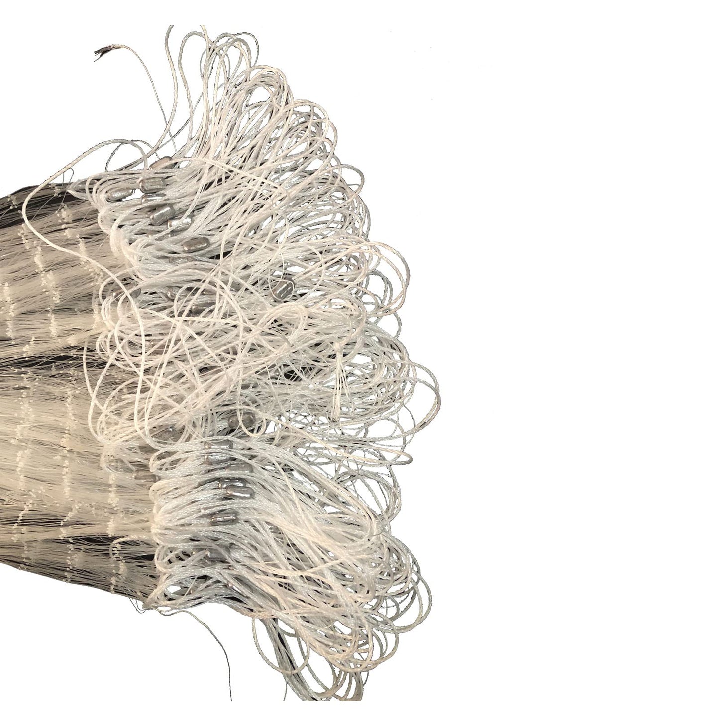 Strong Fishing Line Material Fishing Net Depth 5.5ft Gillnet Length 98 ft Nylon Net 5/8 Inch-2 Inch Mesh Monofilament Nylon Network Big Buoys Fish Net (Mesh Size 40mm*40mm(1-1/2 inch))