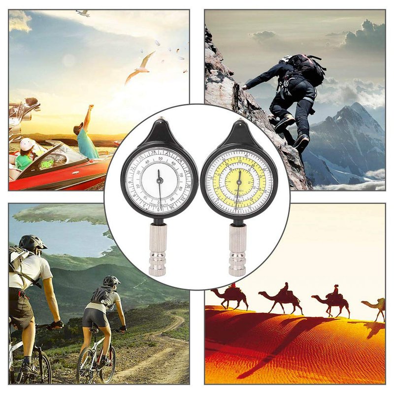 MOUMOUTEN Map Measurer, Old Fashioned Mini Outdoor Map Measurer Distance Caculator Mapping Tool, Measures The Distance Between 2 Points in Map, for Hiking, Camping, Traveling