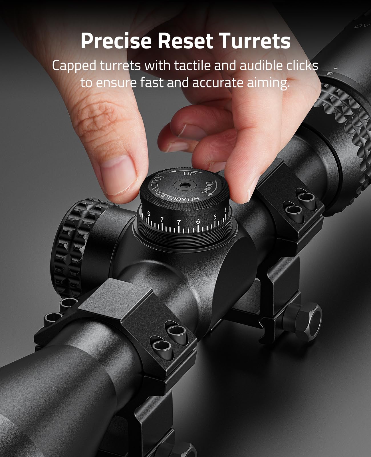 CVLIFE JackalHowl F02 3-9x40 AO Rifle Scope - Crosshair Reticle - 1 inch Tube SFP Scope with Parallax Adjustment, 20mm Scope Rings - Second Focal Plane