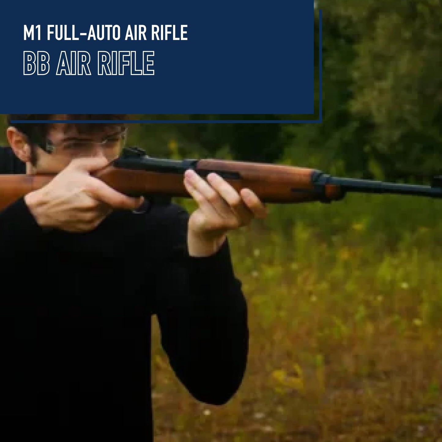 Crosman CFAM1 Full Auto CO2-Powered BB Air Rifle with 300 Round Reservoir - Semi or Full Auto Action, Adjustable Sights, All-Weather Synthetic Stock - Brown