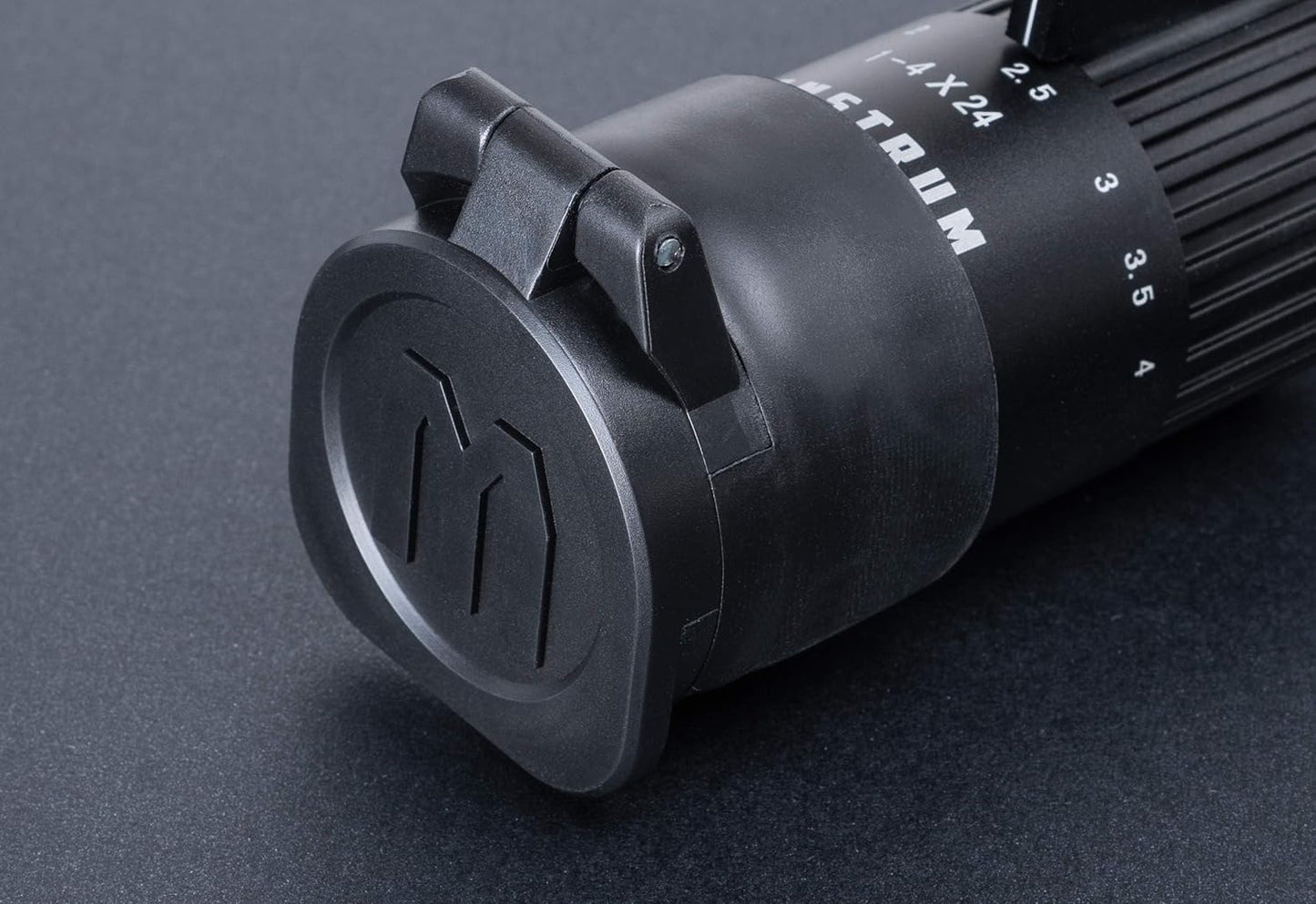 Monstrum Rubberized Flip-Up Rifle Scope Lens Covers (Objective Bell | 43-48 mm Outside Diameter)