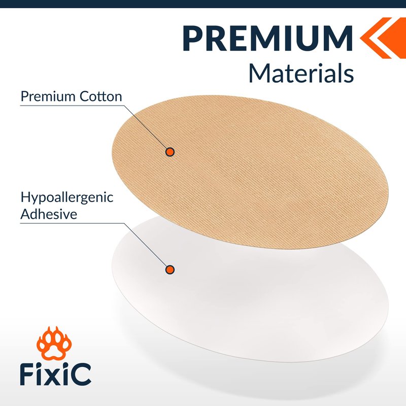 Fixic Freestyle Adhesive Patches 25 PCS – Good for Libre 1, 2, 3 & Plus – G7 & Stelo – Guardian – Waterproof Adhesive Bandages – Libre Covers – Pre-Cut Back Paper – Long Fixation for Sensor! (Tan)