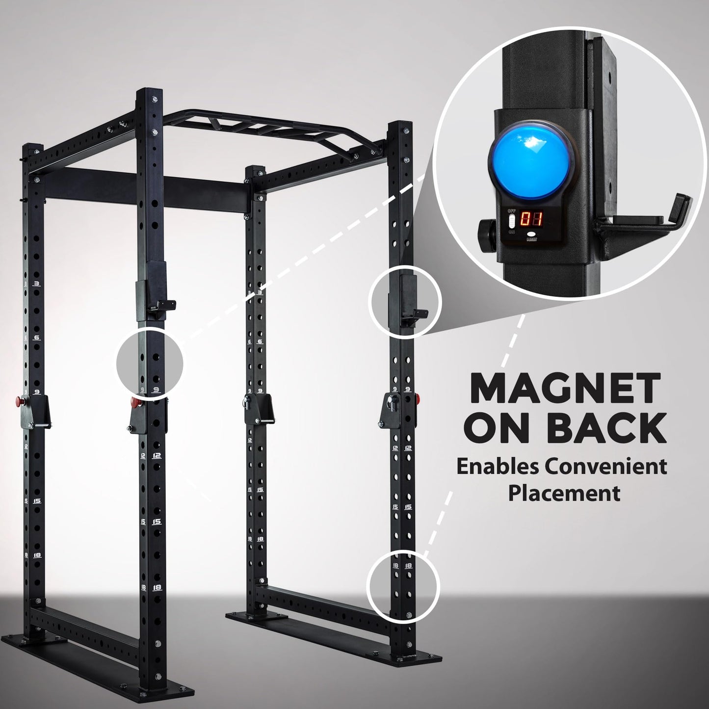 Easy Round Counter Workout Rep & Round Counter Perfect for Gyms, Garages, Outdoors & More | Magnetic, Portable, Compact, Quiet & Discrete | Improve Personal Workouts for All Ages