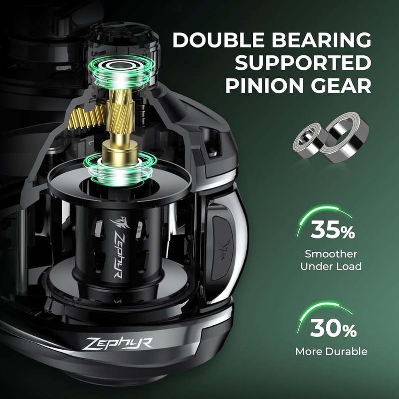 KastKing Zephyr Fishing Rod and Reel Combo - Dual-Tip IM6 Graphite 2-Piece for Freshwater Fishing | Sensitive & Powerful