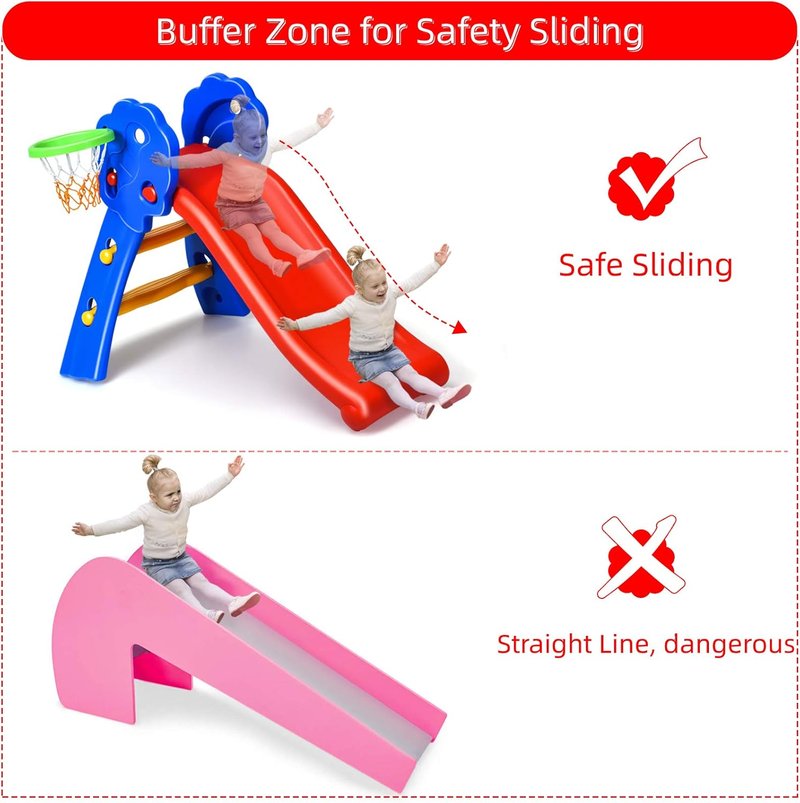 Toddler Slide Playset - Freestanding Climber for Indoor Fun | Easy Setup, Sturdy Plastic