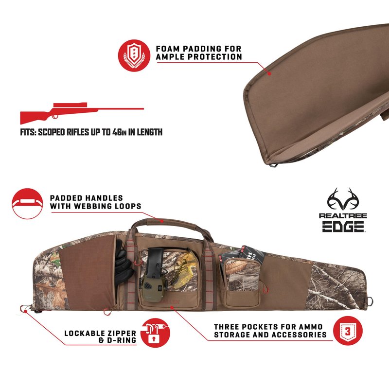 Allen Company Elk 46” Rifle Case, Realtree Edge Camo