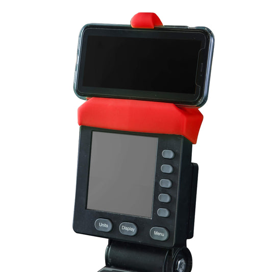 Phone Holder Made for PM5 Monitors of Concept 2 Rower, SkiErg and BikeErg - Silicone Smartphone Cradle Compatible with Concept 2 Rowing Machine. Ideal Rower Accessories