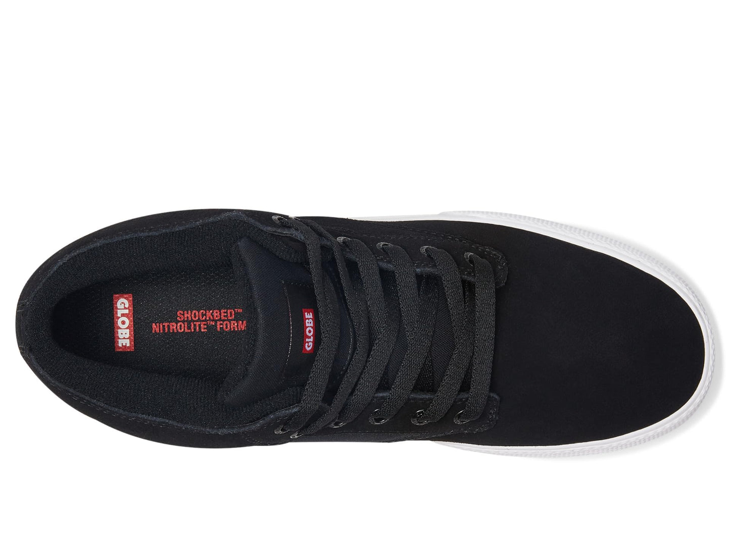 Globe Men's Motley Mid Black/White/Gum 10.5 Medium