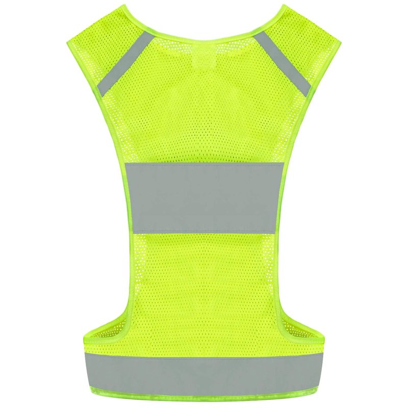 IDOU 2PACK Reflective Vest Safety Running Gear with Pocket, Ultralight &Adjustable Waist&360°High Visibility for Running,Jogging,Biking,Motorcycle,Walking,Women & Men/L