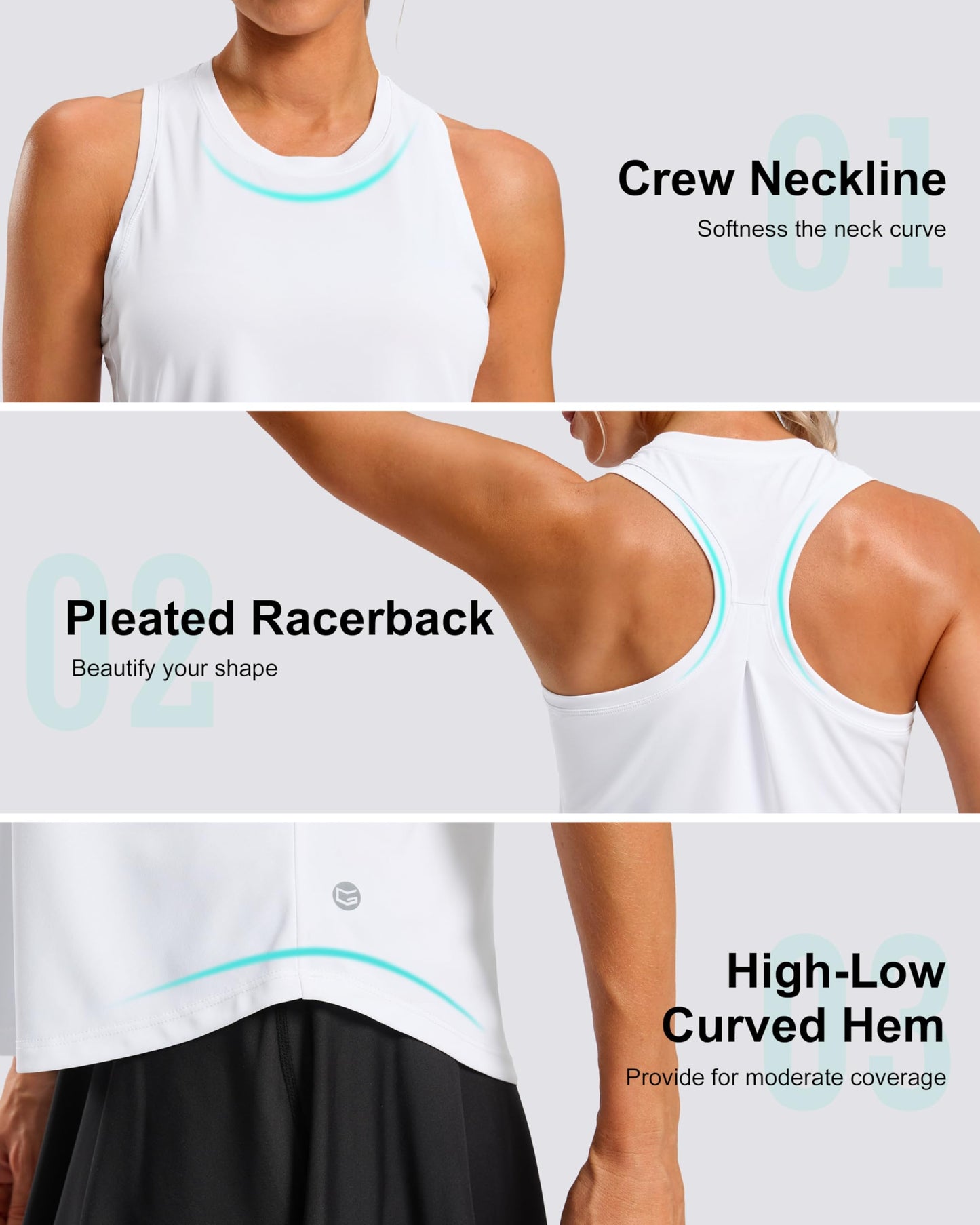 G Gradual Women's Workout Tank Tops Racerback Athletic Yoga Tops Loose Fit Sleeveless Running Gym Sports Shirts for Women(Neon Yellow,XXL)