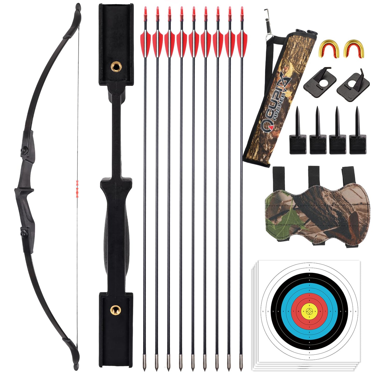 LWANO Archery Recurve Bow and Arrow Set for Adult/Youth/Teens Beginners