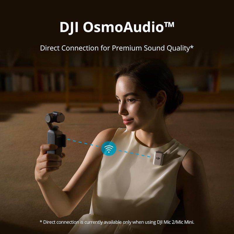 DJI Osmo Pocket 3 Vlog Camera - 4K Resolution, 120fps, 3-Axis Stabilization | Mic Included for Clear Sound