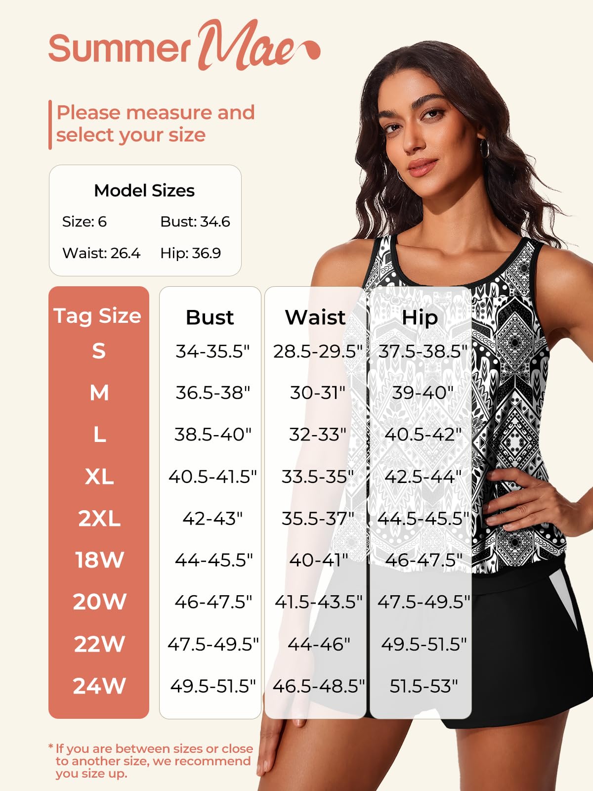 Summer Mae Blouson Women's Tankini Swimsuits Tummy Control Modest 2026 Two Piece with Sporty Pockets Bathing Suits Black Large