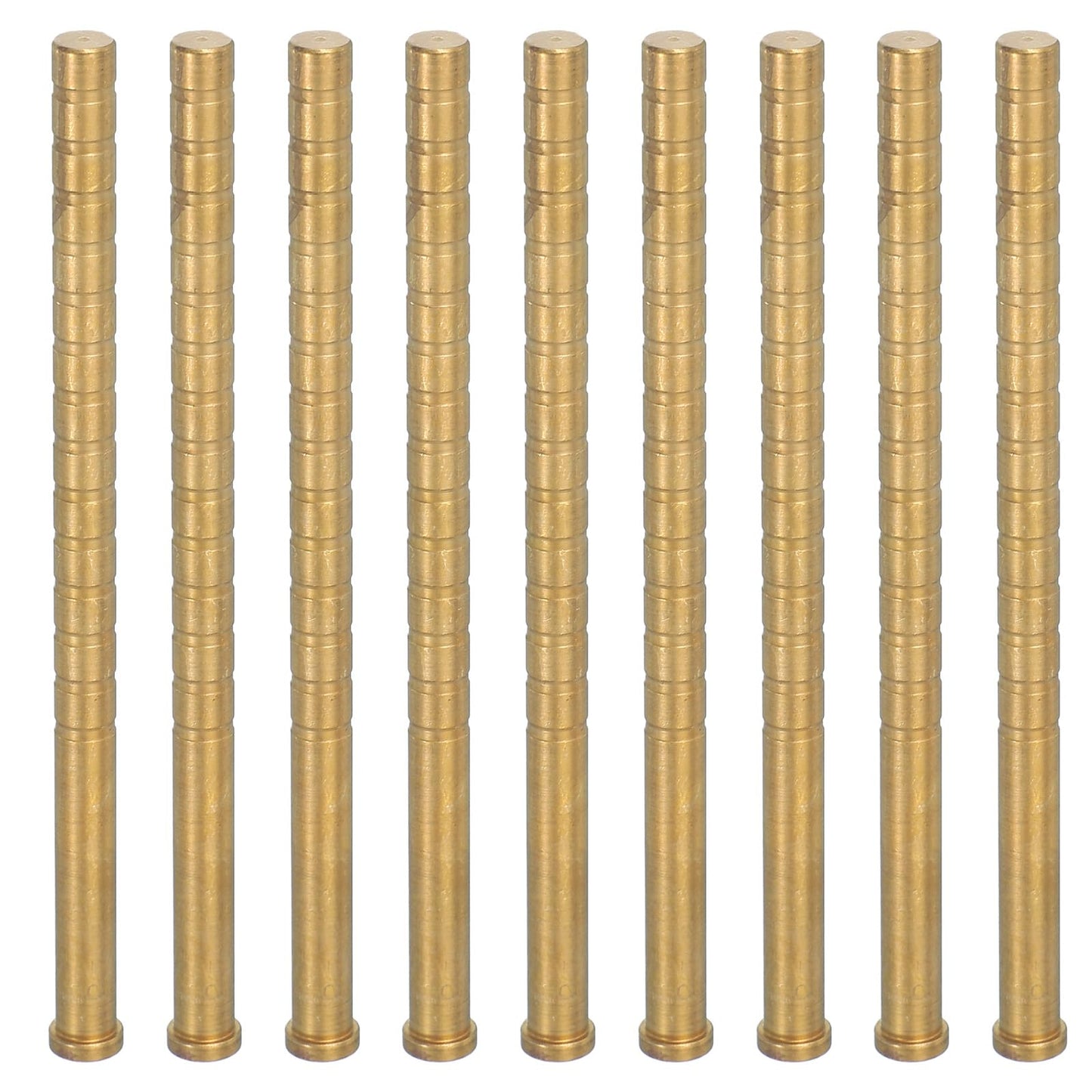 PATIKIL 350 Grain Archery Arrow Brass Insert, 9 Packs Insert Screw Copper Brass Arrow for .244/6.2mm Carbon Arrows