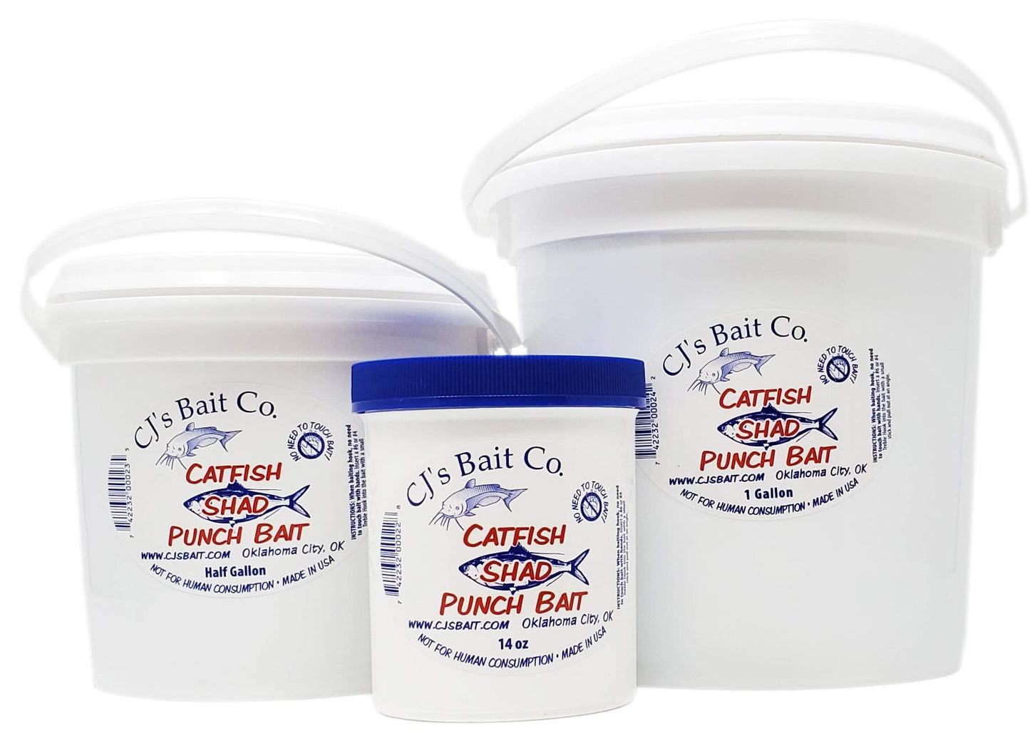 CJ's Catfish Shad Punch Bait, 1/2 Gallon