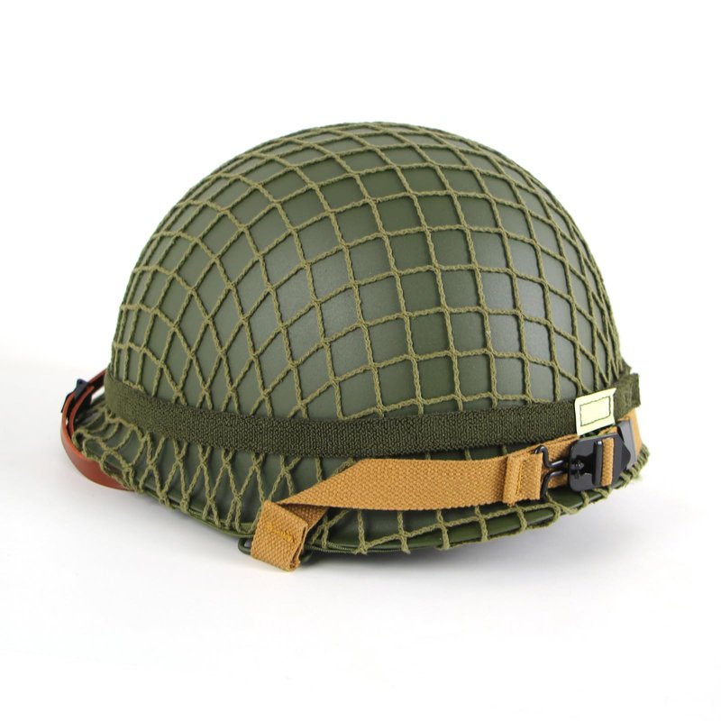 WW2 Version WWII US M1 Helmet Steel with Chin Strap Adjustable