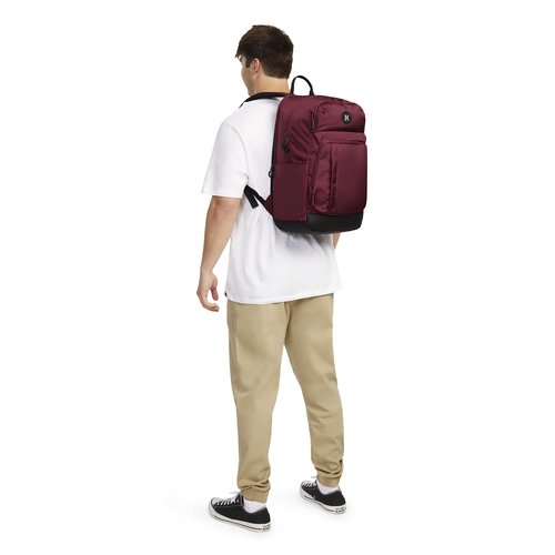 Hurley Mens Classic Backpack, True Red/Icon, One Size