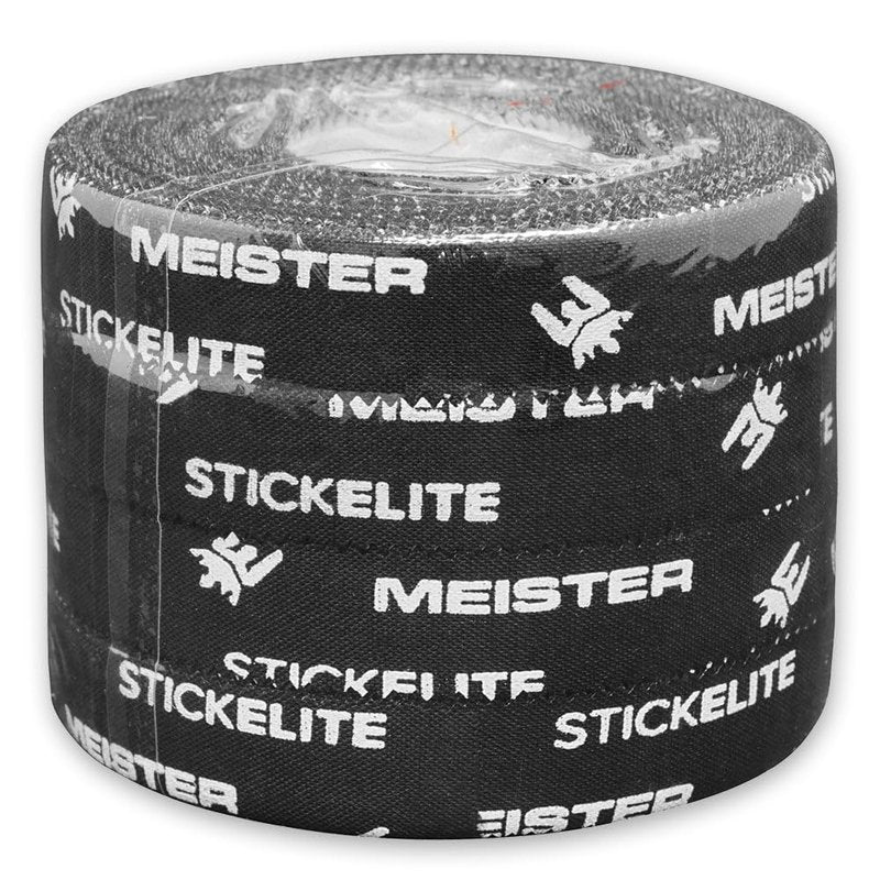 Meister StickElite Professional Porous Athletic Tape for Fingers & Toes - 15yd x 1/2" - Black - 4 Rolls