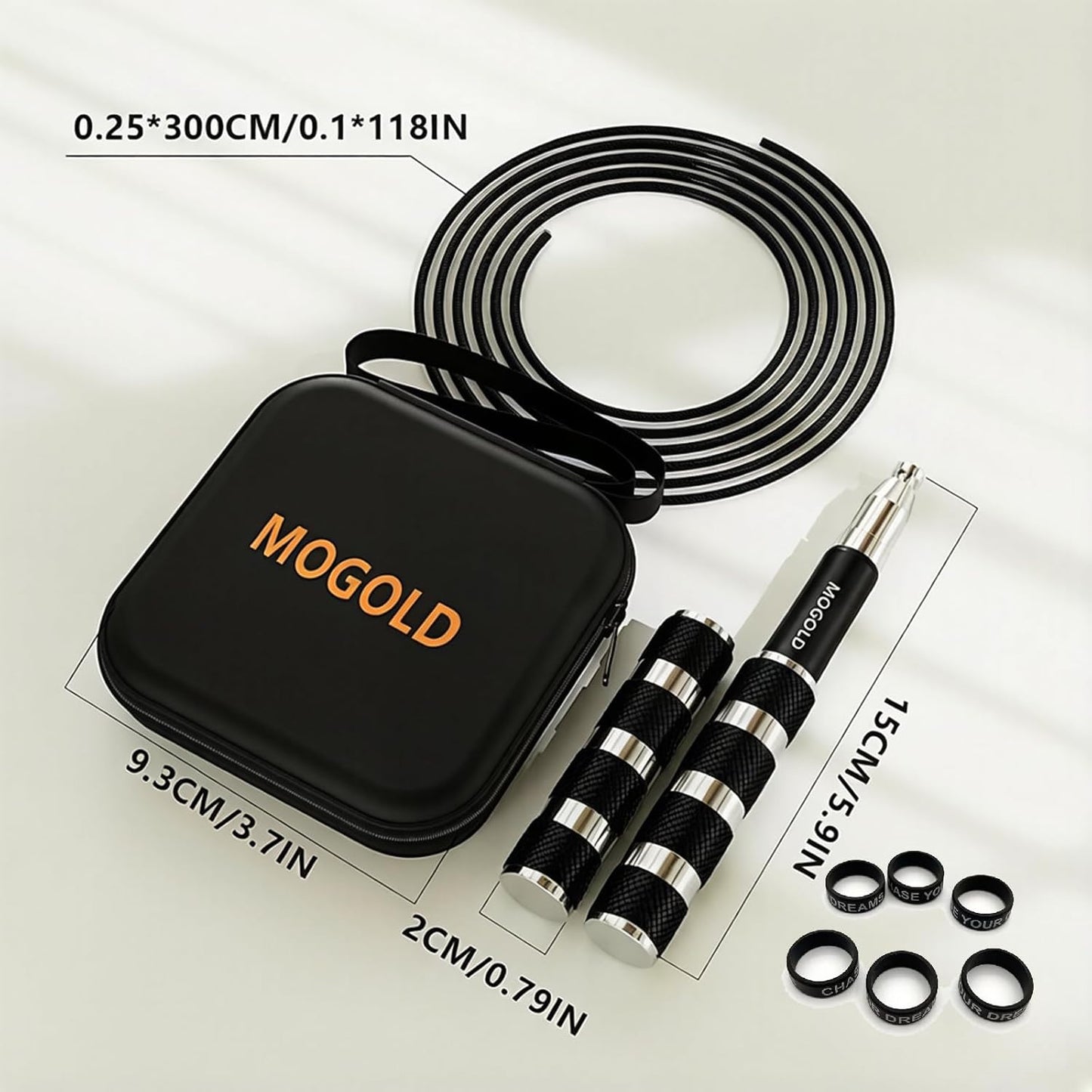 Retractable Jump Rope - Adjustable No-Tool Design | Tangle-Free Steel Cable for Travel & Gym Use