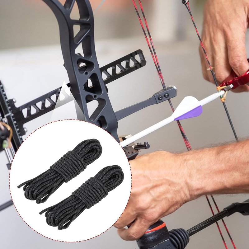 Archery D Loop Material - 10 Feet Compound Bowstring Release Nocking Loops | 2 PCS Durable Rope