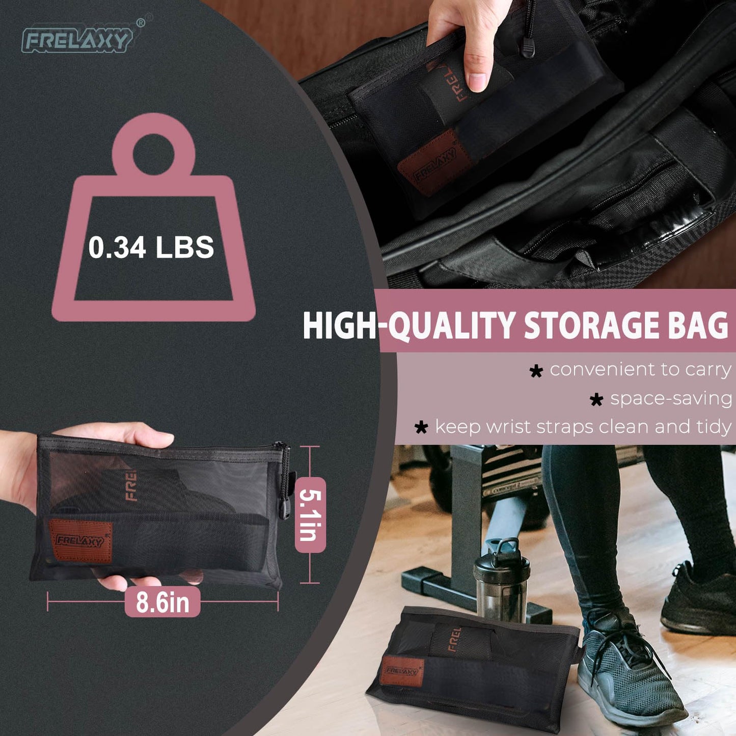 Frelaxy Lifting Wrist Straps for Women and Men, Weight Lifting Grips