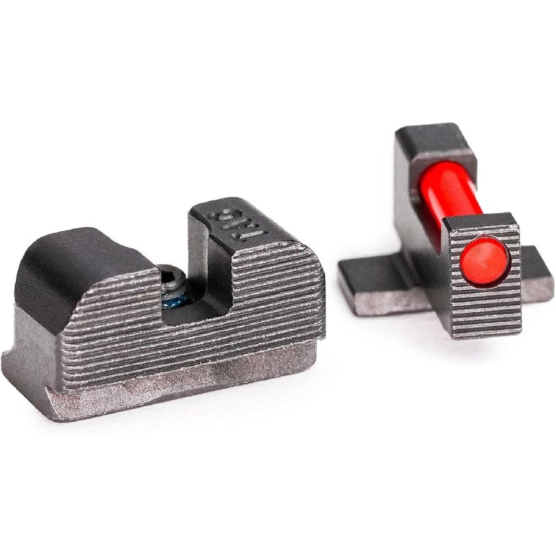 TAG PRECISION Tactical Gun Sights Compatible with SIG P365 | Shooting Accessories CNC-Machined Billet Steel Nitride Coated Front & Rear Handgun Sights | Fiber Front, Plain Rear (TSH)