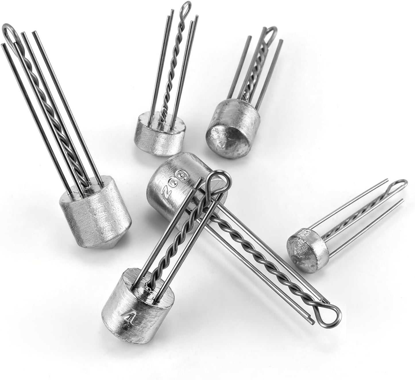 Dr.Fish 5 Pack Spider Surf Fishing Weights - 1oz to 8oz Saltwater Sinker for Beach Casting