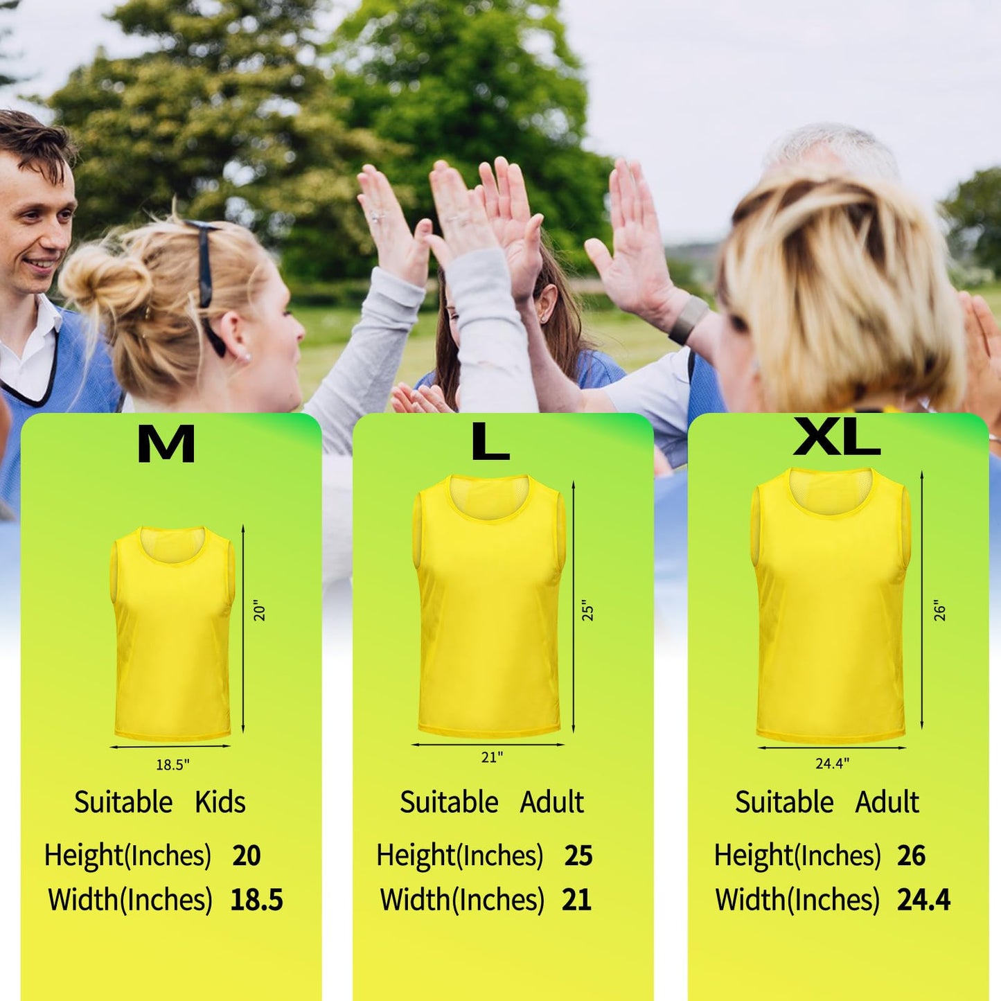 Antoyo Soccer Pinnies Youth with Numbers Scrimmage Team Pinnies Practice Vests Pinnies Jerseys for Basketball Soccer Football Bibs for Youth Adult