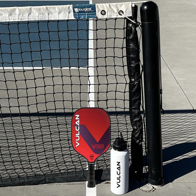Vulcan | V520 Pickleball Paddle | Control Performance | Polypropylene Core - Fiberglass Surface | USAP Approved | Red