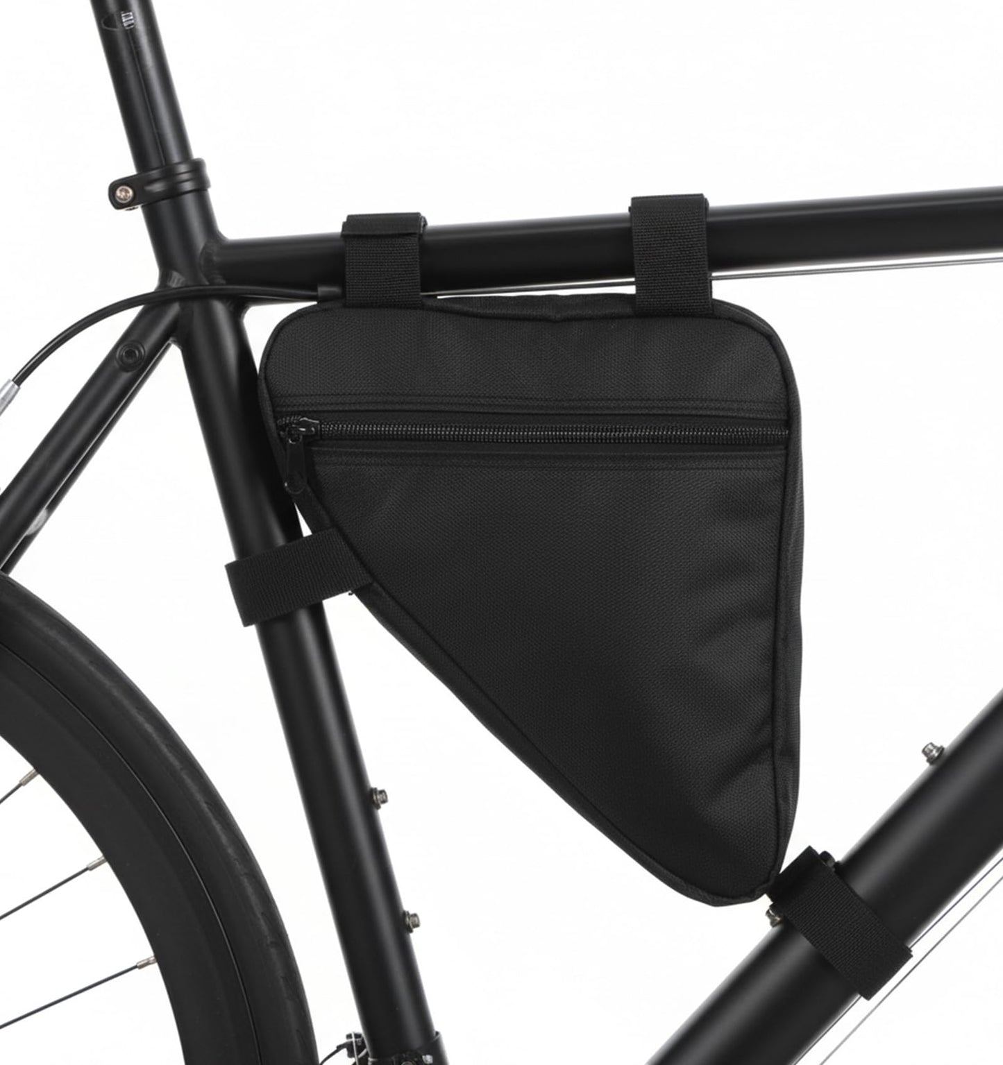 ValueBargain Bike Bags for Bicycles Frame, Bike Bag Frame, Lightweight Cycling Storage Pouch for Road and Mountain Bikes (Black)