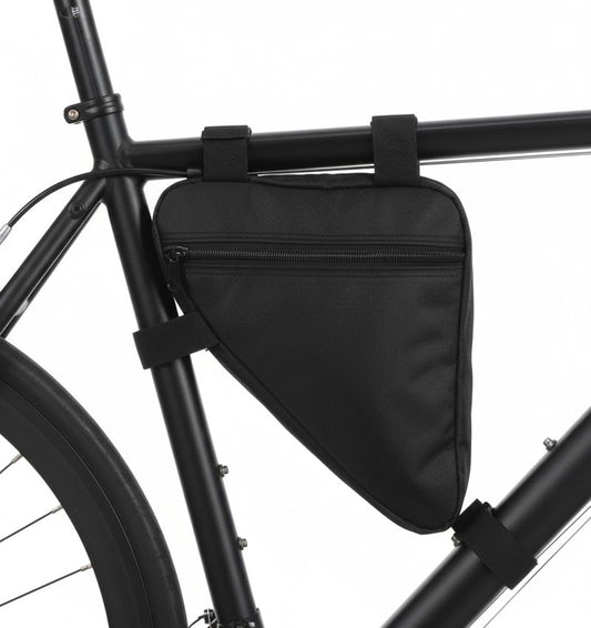 ValueBargain Bike Bags for Bicycles Frame, Bike Bag Frame, Lightweight Cycling Storage Pouch for Road and Mountain Bikes (Black)