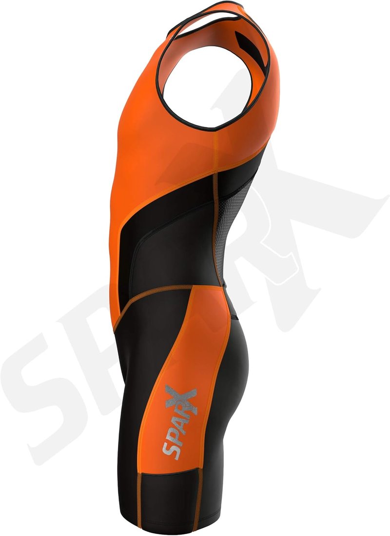 Sparx Triathlon Suit for Men - Racing Skin Suit for Cycling, Swimming & Running | Lightweight & Comfortable