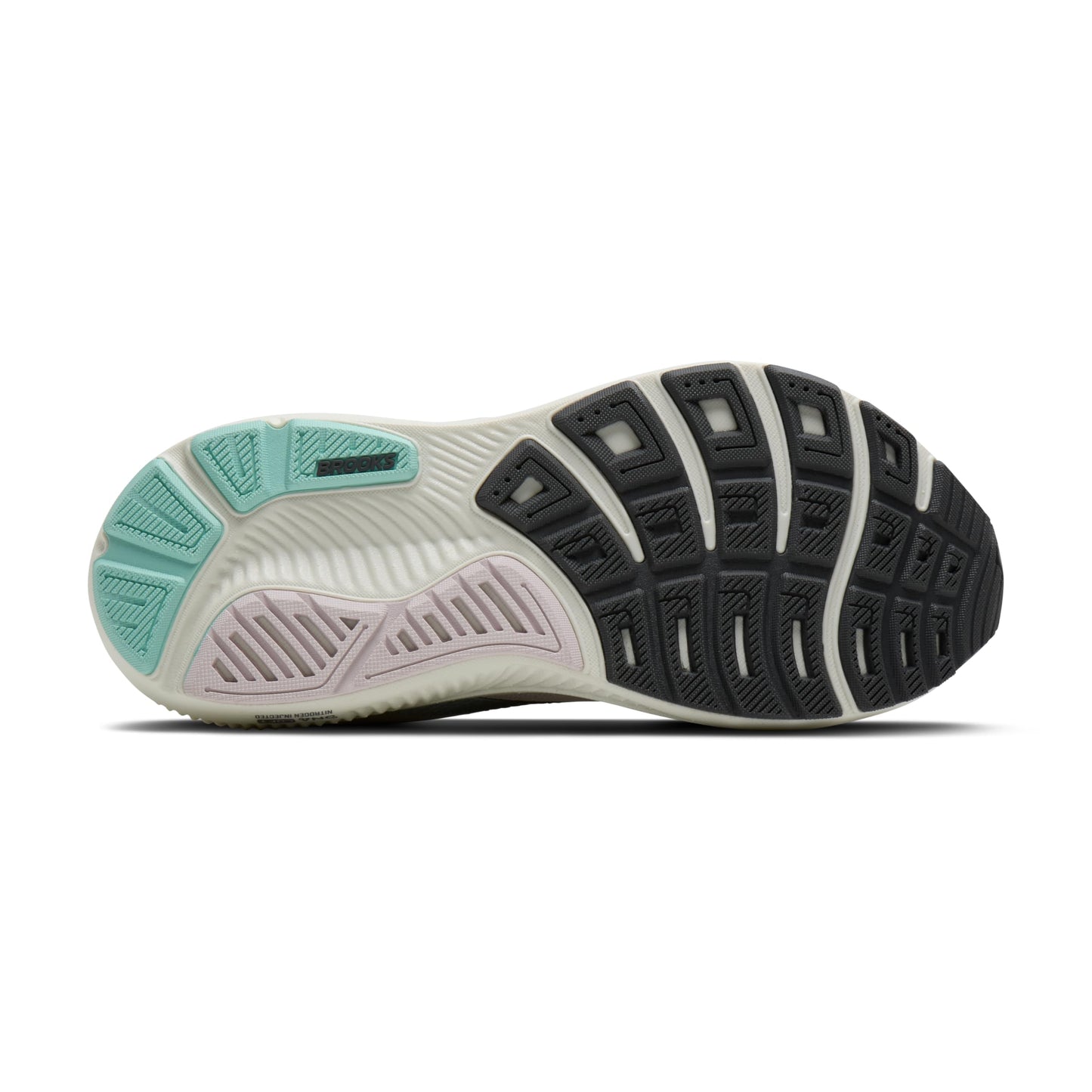 Brooks Women’s Ghost 17 Neutral Running Shoe - Mauve/Yucca/Bluewash - 5 Medium