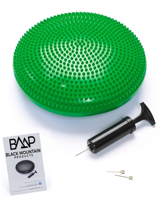 Black Mountain Products Exercise Balance Stability Disc with Hand Pump, Green