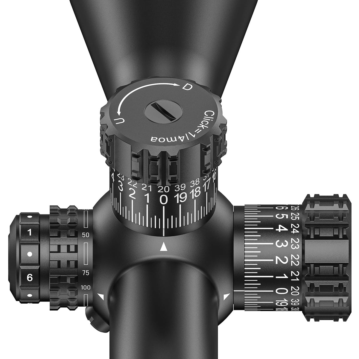 CVLIFE EagleBlaze 5-25x56 FFP Rifle Scope - ED Glass, Zero Stop, Illuminated Reticle, Side Parallax Adjustment - First Focal Plane - Long Range Rifle Scope for Hunting - 34mm Tube