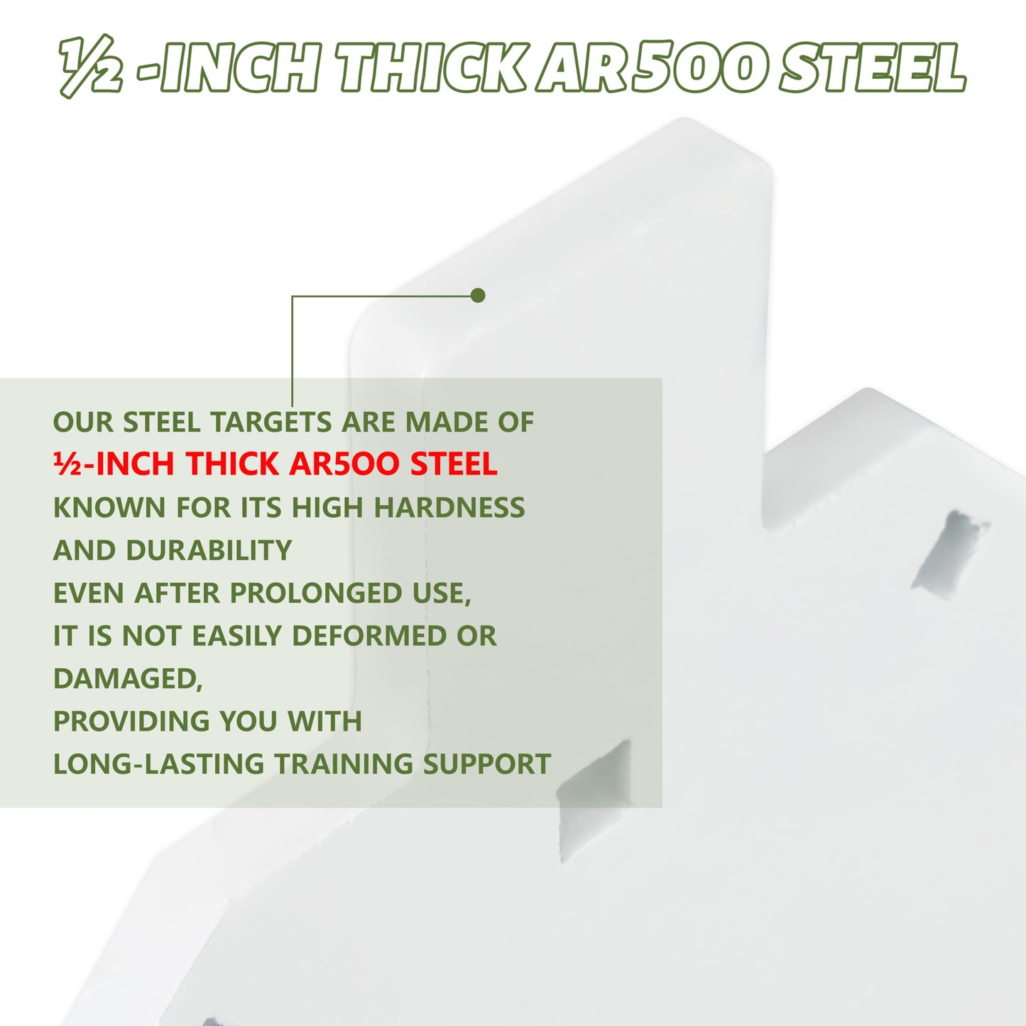 Rsgift AR500 Steel Targets Shooting, Torso Shooting Target,Silhouette Metal Gong Target,Metal Gun,Rifle,Pistol Targets for Shooting Range (7×12 Inch)