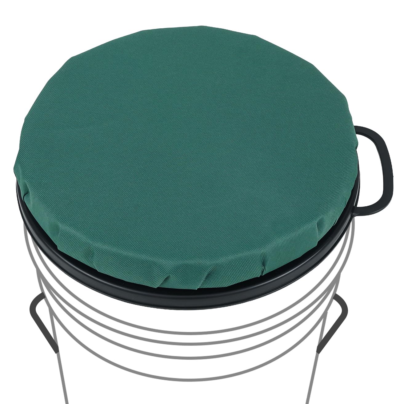 ZAIXIA 5 Gallon Bucket Seat, 360-Degree Swivel Seat Foam Cushion Bucket Seat Lid with Waterproof Cover for Dove Duck Hunting, Fishing, Baseball, Gardening and Camping
