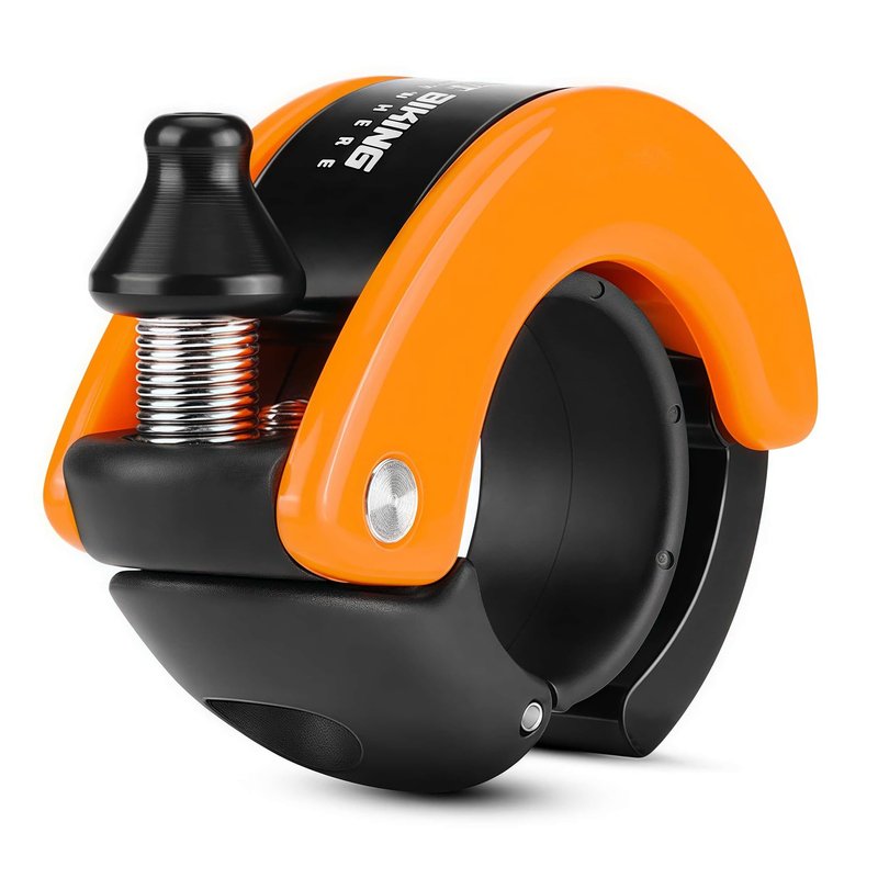 Bike Bell Hidden Conch Bicycle MTB Bells Max 100db Clear Long Sound (Orange)