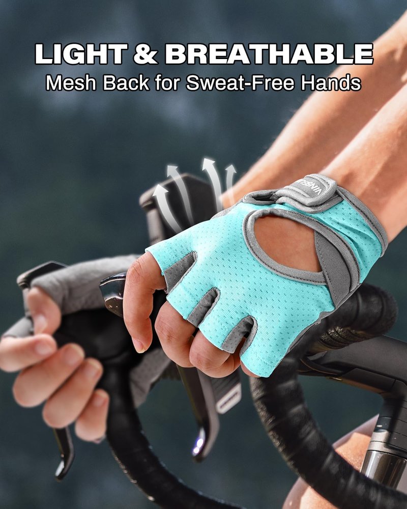Workout Gloves for Men & Women - Breathable Weight Lifting Gloves with Excellent Grip & Cushion Pads | Ideal for Gym & Fitness Training