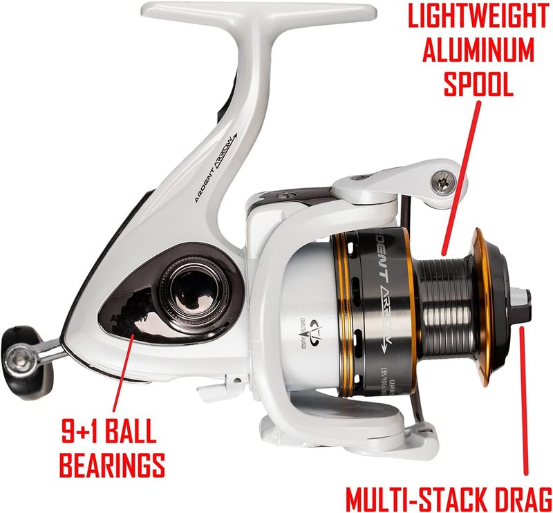 Ardent Arrow Baitcasting Fishing Reel - 5.0:1 Gear Ratio, 5+1 Ball Bearings, Graphite Frame | Durable & Smooth Performance