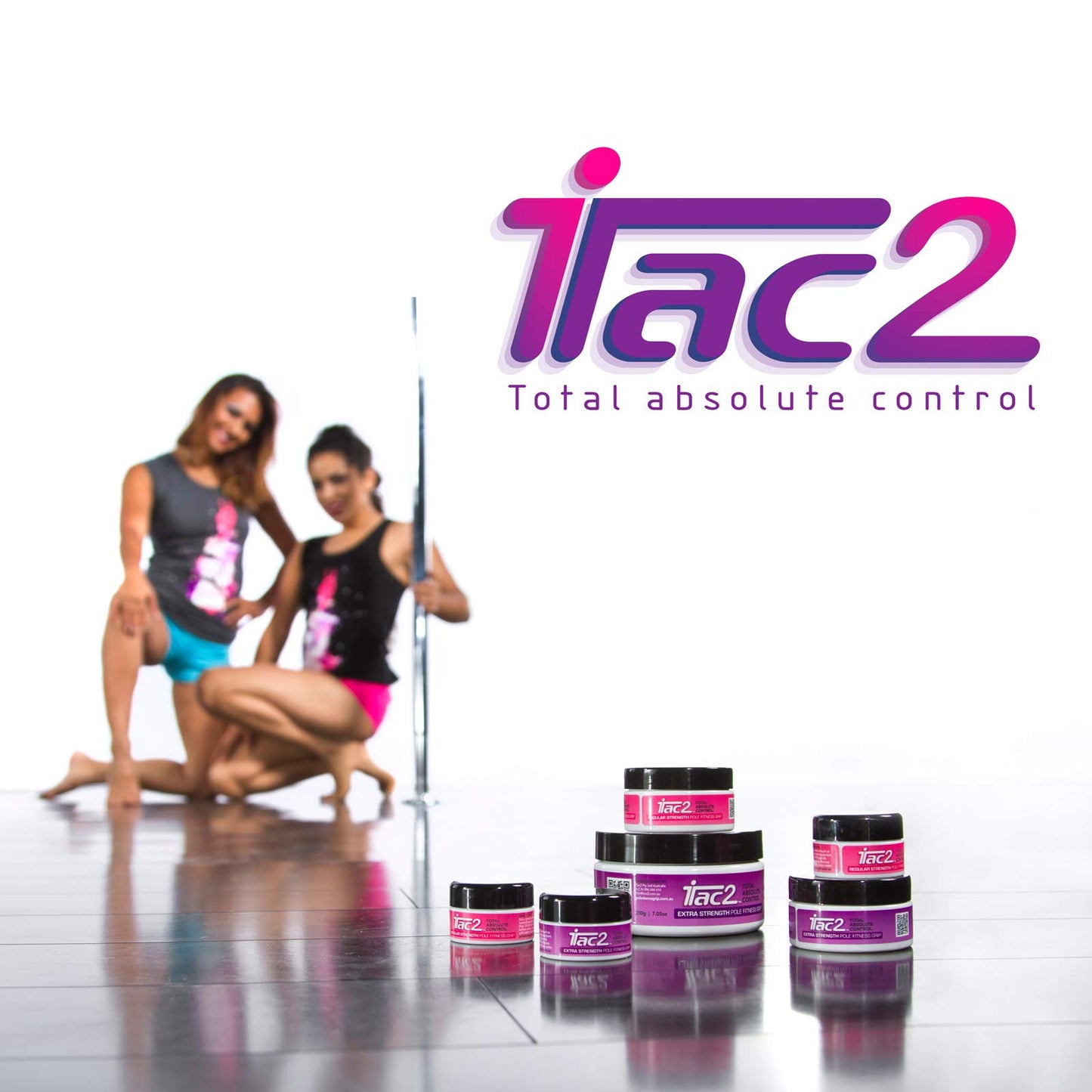 iTac2® Extra Strength Pole Grip (45g / 1.58oz) – Long-Lasting Beeswax Grip Aid for Pole Dancing, Aerial Silks, Fitness & Sports – Natural, Waterproof, Anti-Slip Formula for Dry Hands