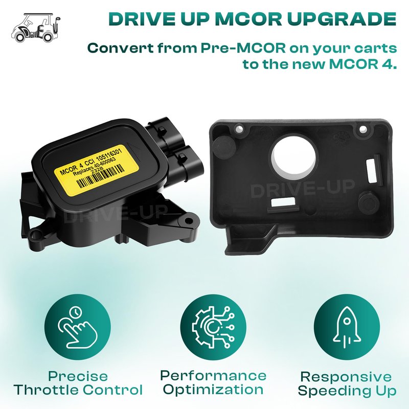 DRIVE UP Golf Cart DS Pre-MCOR to MCOR4 Conversion Kit for 1995.5-2001 Club Car DS Models OEM AM293201, 103951901
