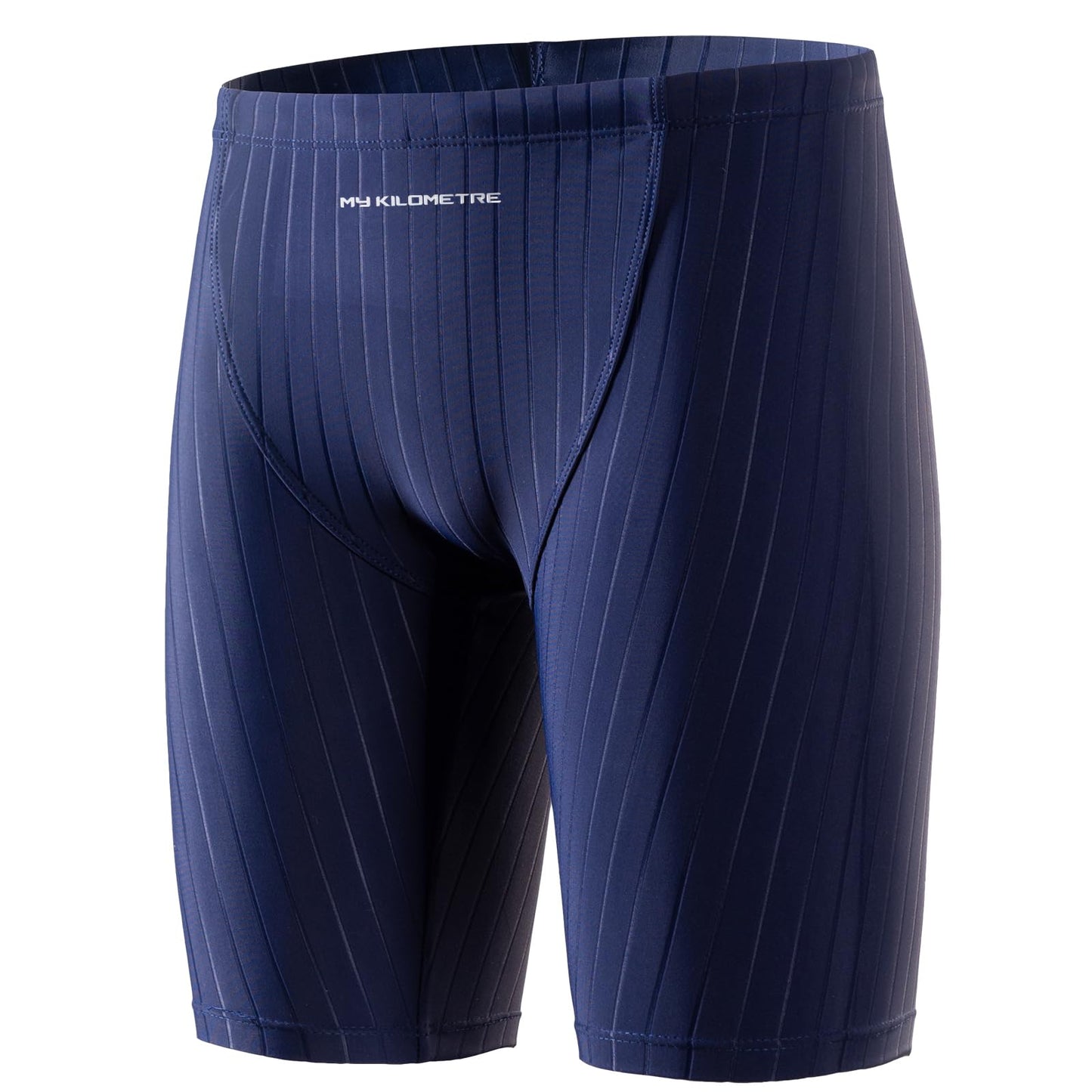 MY KILOMETRE Boys' Jammer Swimsuit with Drawstring Training Swimwear for Kids Endurance Boys Youth Swim Shorts Kids Swimsuit Navy
