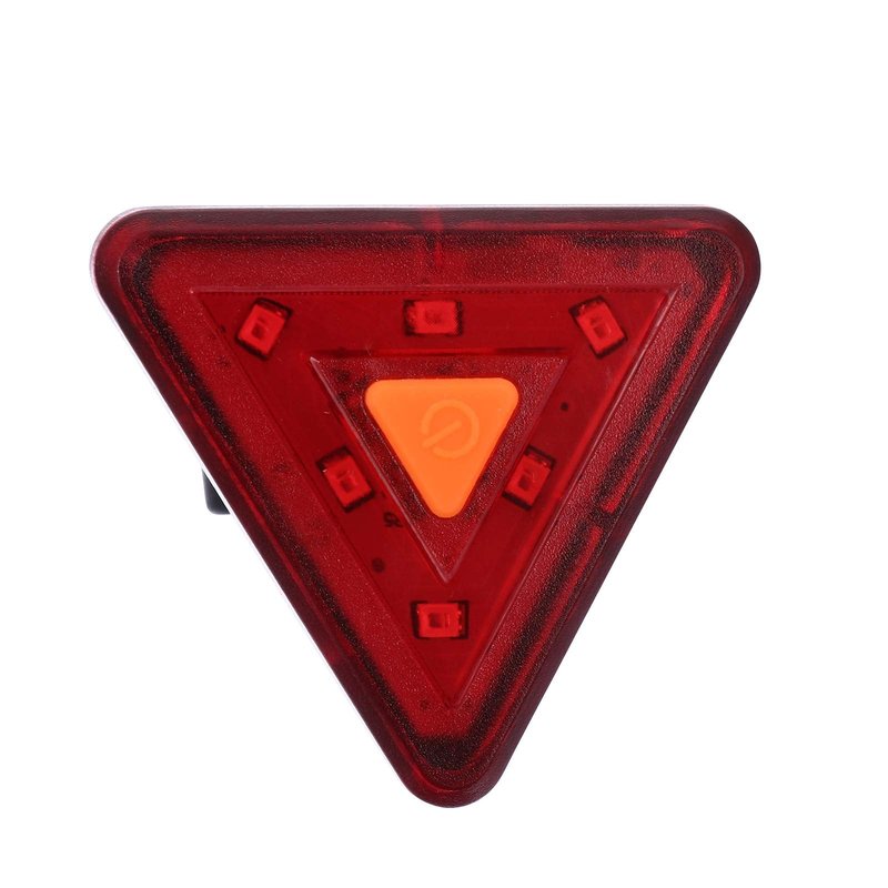 Kisangel USB Rechargeable Bike Tail Light Led Warning Signal Lamp Compact Rear Bicycle Light with Strap and USB Cable for Safe Night Cycling