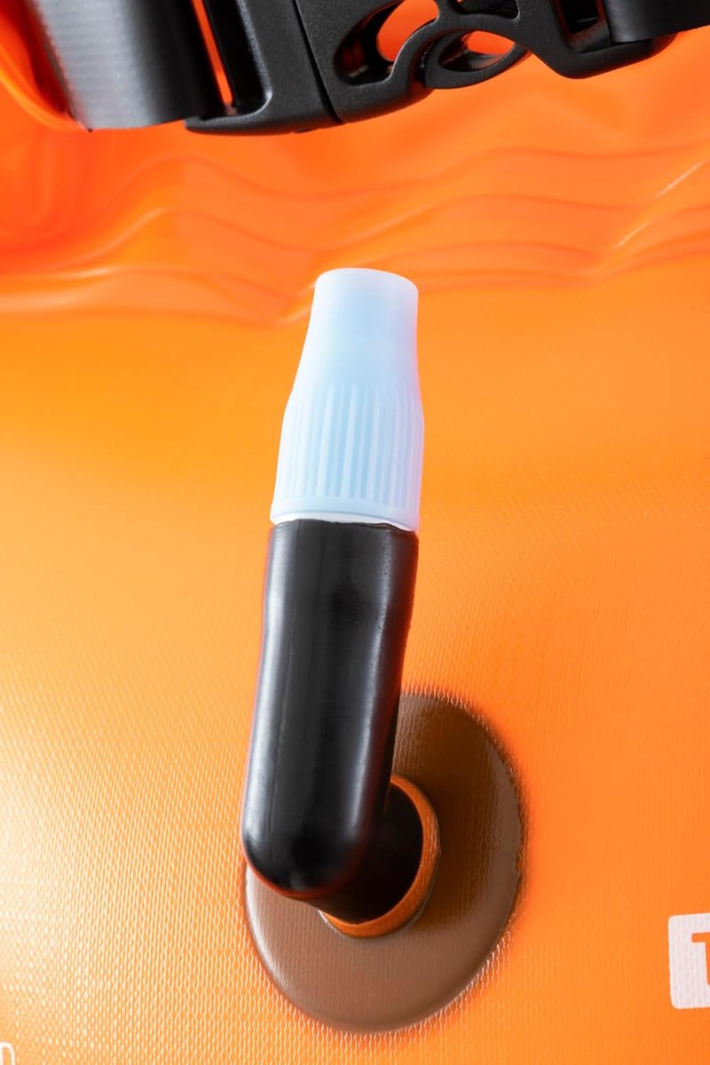 Cressi Glide High Visibility Safety Buoy for Swimmers - Lightweight & Easy Setup | Bright Orange Color