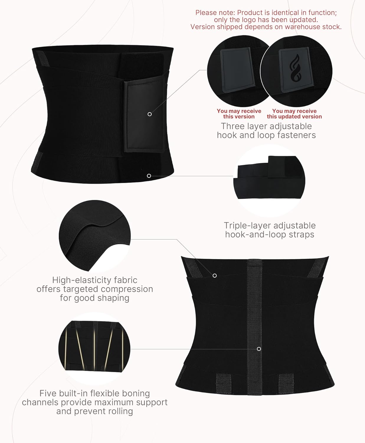 Waist Trainer for Workout | Tummy Control Body Shaper - Adjustable Trimmer Belt for Men & Women