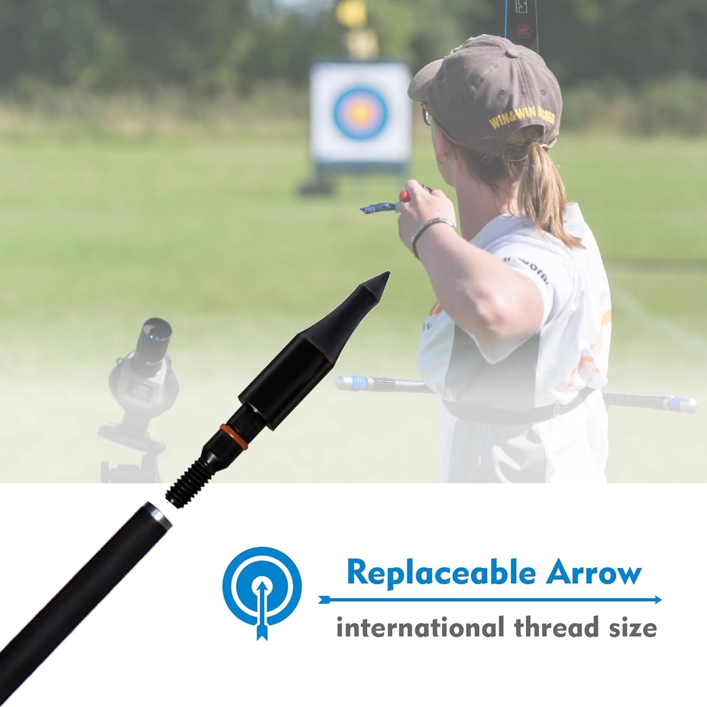 Archery Arrow Tips - 12pcs Field Points 100/125/150/200 Grain | 5/16 Inch Screw-In for Recurve & Compound Bow Target Practice