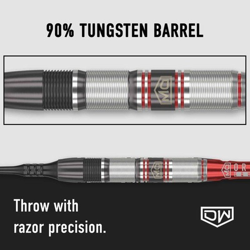DW Piranha Razor 90% Tungsten Soft Tip Darts, Precision Balanced, Accurate and Durable - Perfect for Professional and Recreational Players (02, 20G)