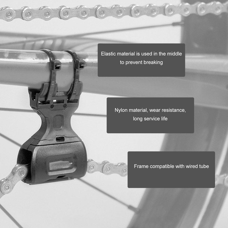 Mountain Bike Chain Retainer, Black Nylon Anti Drop Chain Guide Tensioner System, Easy Install Compatible with Traditional Chains